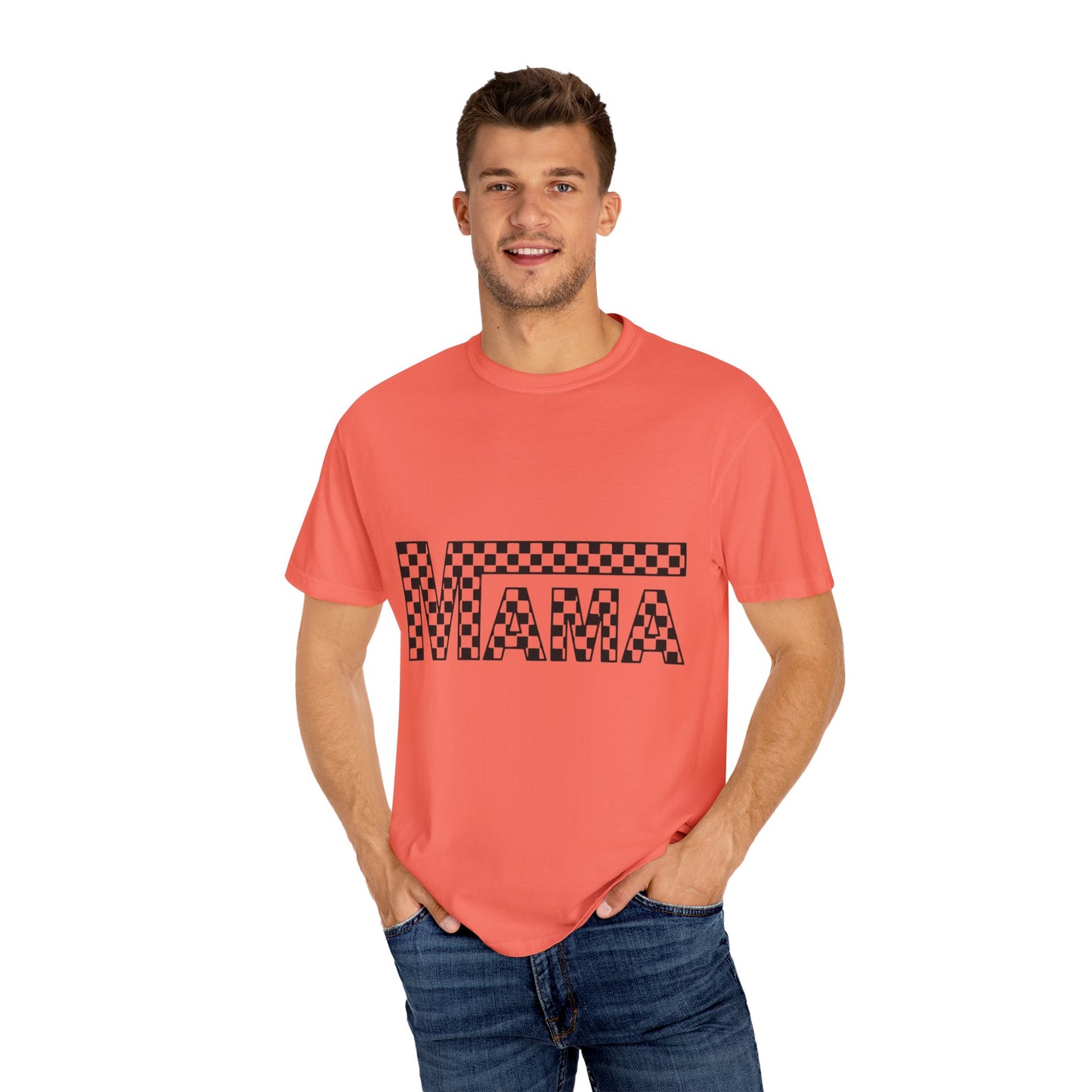 Mama Checkerboard T-Shirt for Moms, Gift for New Moms, Casual Tee, Mother’s Day Gift, Comfortable Everyday Wear