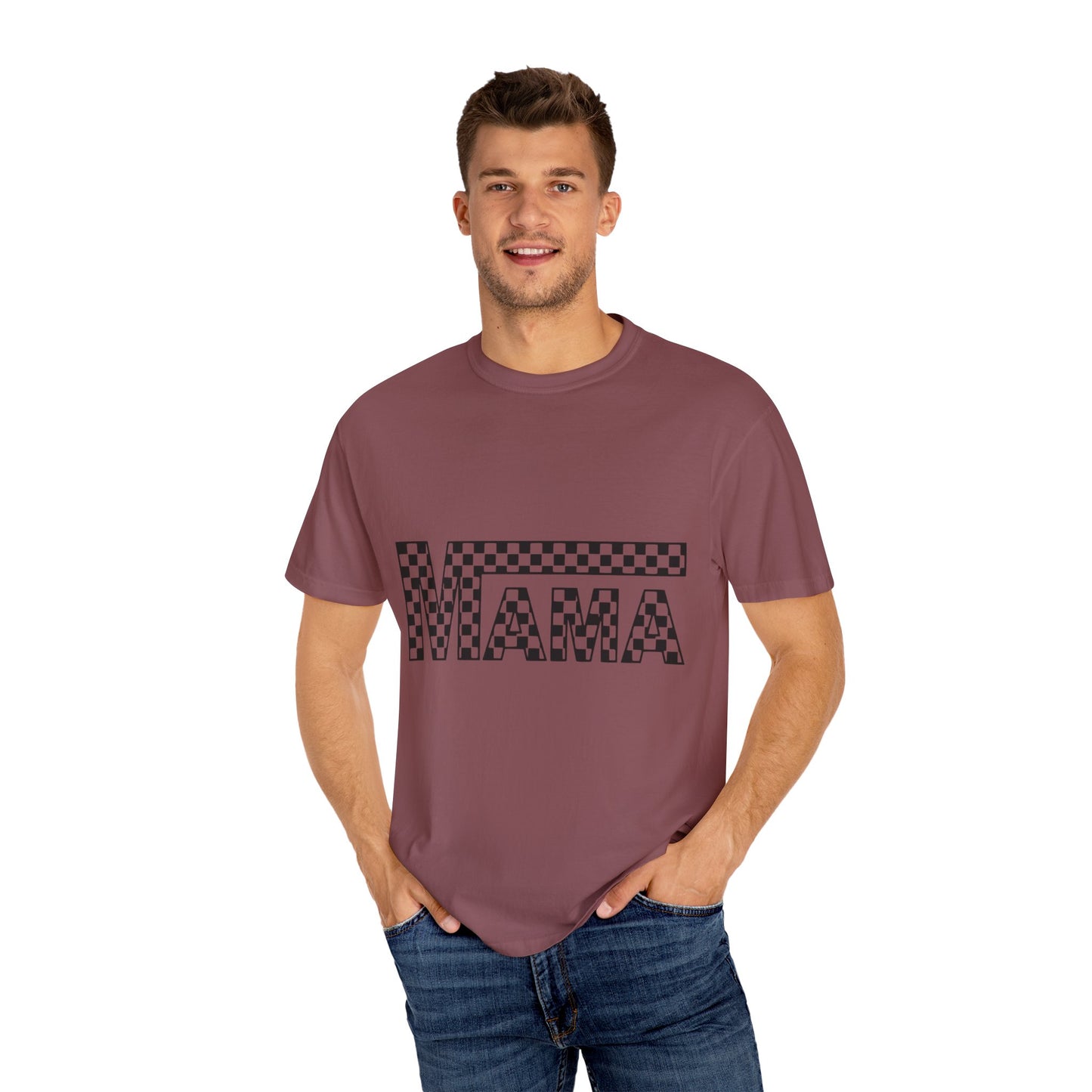 Mama Checkerboard T-Shirt for Moms, Gift for New Moms, Casual Tee, Mother’s Day Gift, Comfortable Everyday Wear
