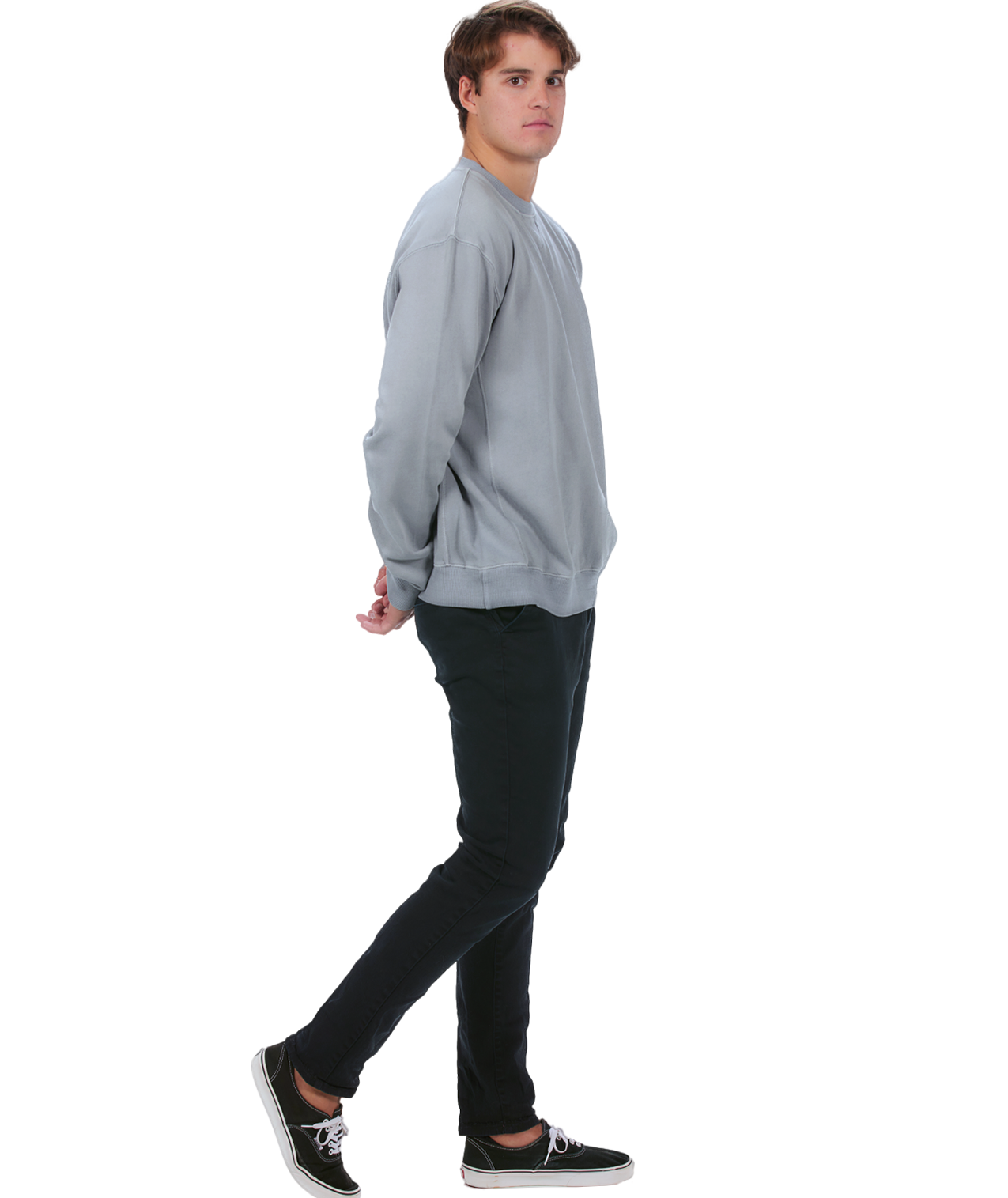 Unisex Garment Dyed Fleece Crew
