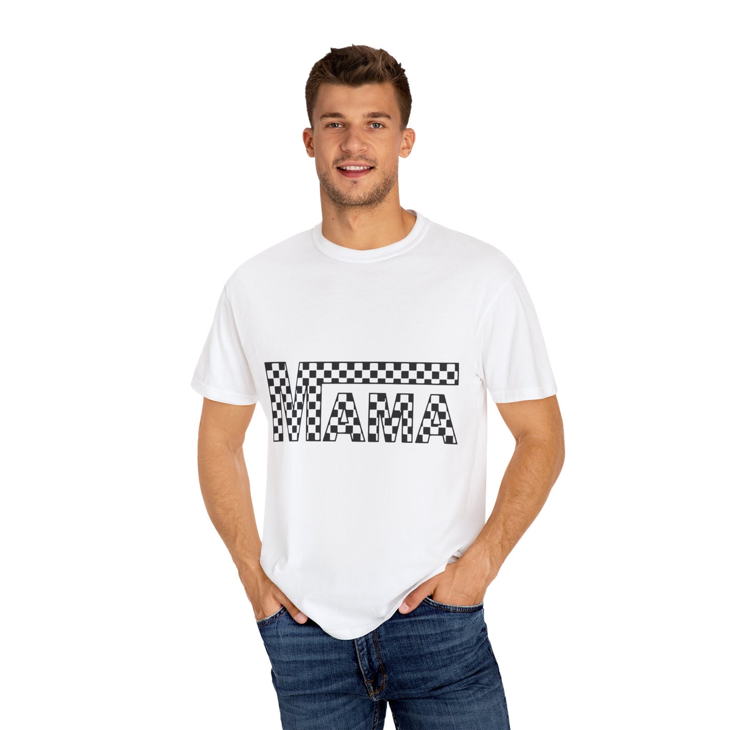 Mama Checkerboard T-Shirt for Moms, Gift for New Moms, Casual Tee, Mother’s Day Gift, Comfortable Everyday Wear