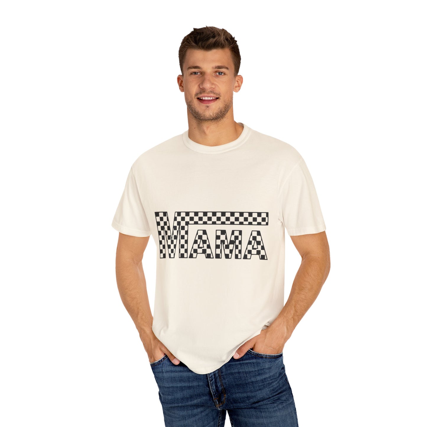 Mama Checkerboard T-Shirt for Moms, Gift for New Moms, Casual Tee, Mother’s Day Gift, Comfortable Everyday Wear