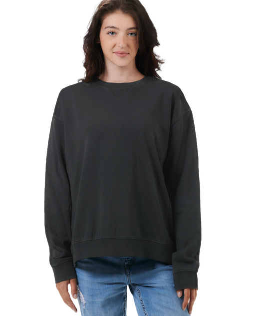 Unisex Garment Dyed Fleece Crew