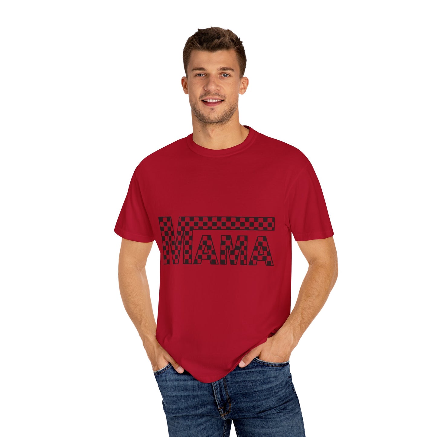 Mama Checkerboard T-Shirt for Moms, Gift for New Moms, Casual Tee, Mother’s Day Gift, Comfortable Everyday Wear