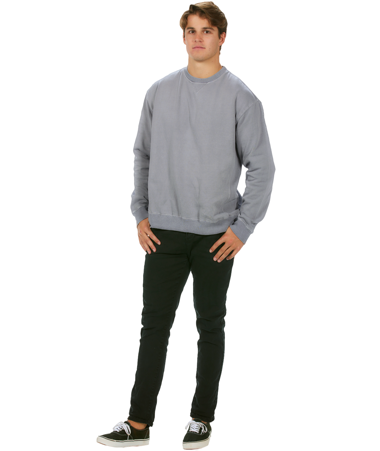 Unisex Garment Dyed Fleece Crew