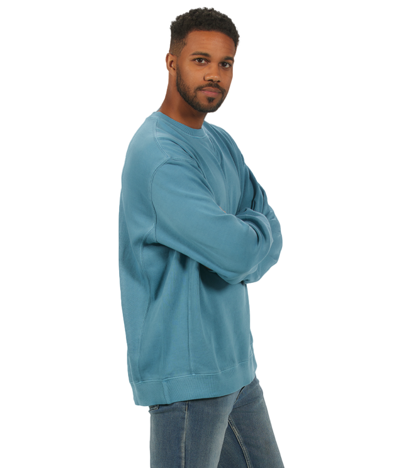 Unisex Garment Dyed Fleece Crew