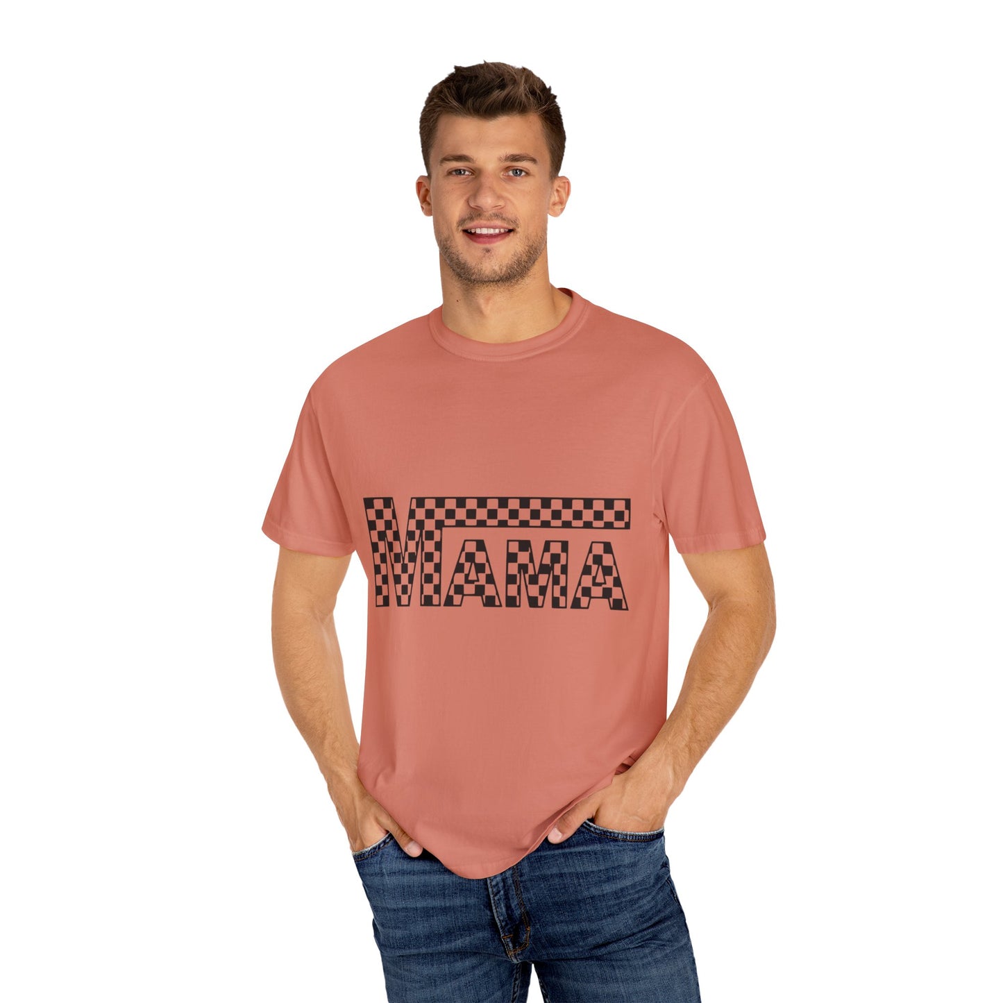 Mama Checkerboard T-Shirt for Moms, Gift for New Moms, Casual Tee, Mother’s Day Gift, Comfortable Everyday Wear