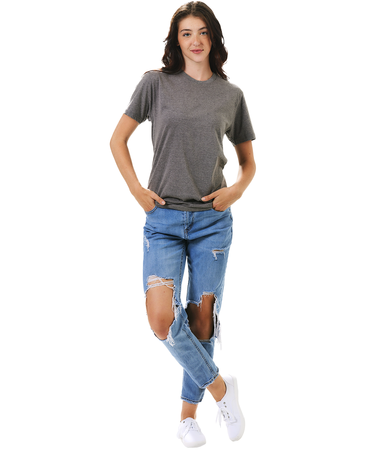 Unisex Fit Tubular Crew Neck Tee