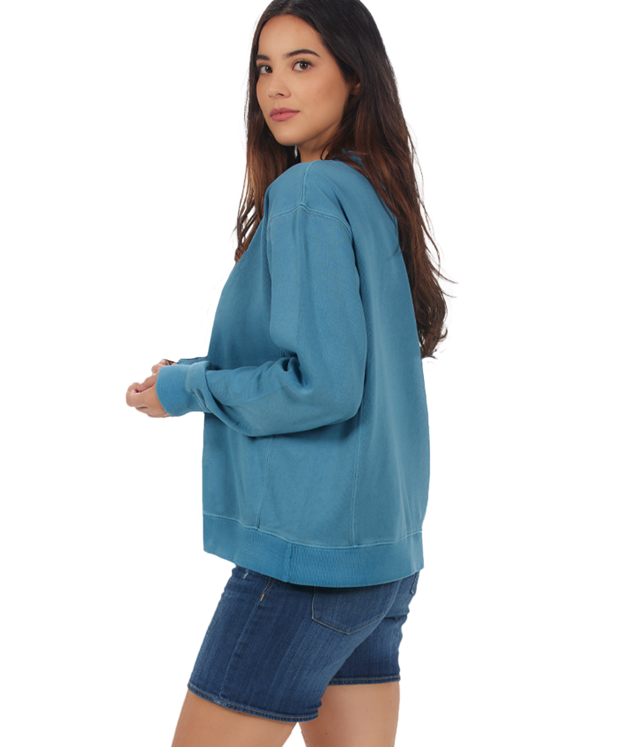 Unisex Garment Dyed Fleece Crew