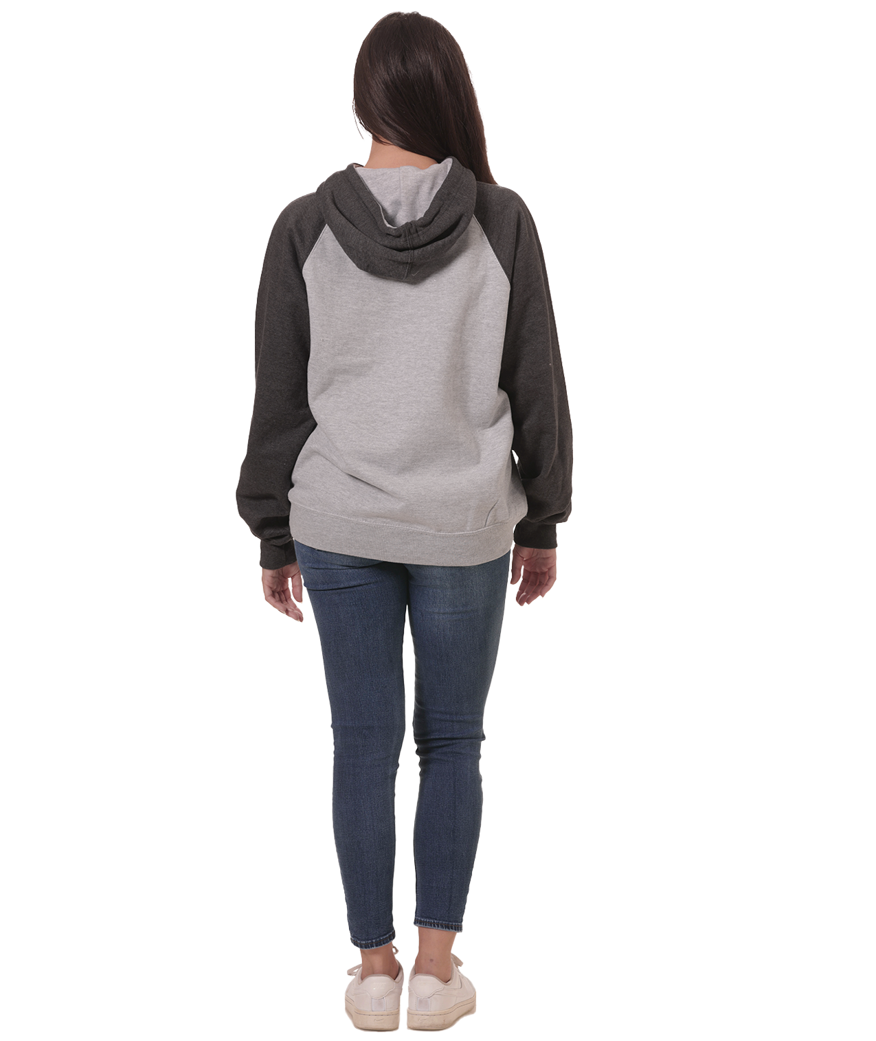 Coed Raglan Pullover Hoodie Fleece, 2-Tone