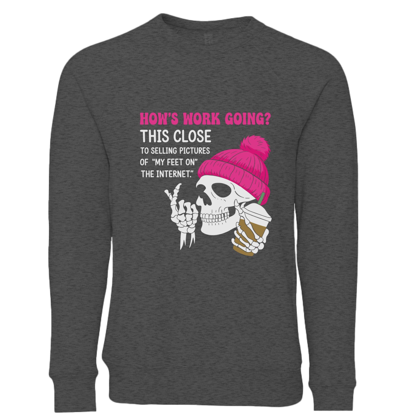 DARK GREY HEATHER - FRONT